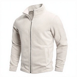 Chaqueta Casual de Invierno de Forro Polar con Cuello Alto, Cremallera y Manga Larga para Hombre, Estilo Cardigan, Abrigo Estándar OEM - Product Image 3