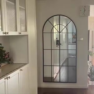 Lớn Đầy Đủ Chiều Dài Kính Cường Lực Sàn Gương Đứng Nhôm Hợp Kim Khung Treo Tường Thiết Kế Cho Phòng Khách Phòng Ngủ - Product Image 3