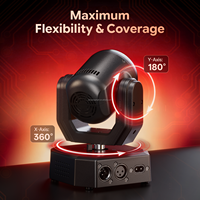Projecteur LED DMX à tête mobile 30W R/G/B/W/Y/Rose Effet Faisceau Nid d'Abeille pour Mariage, DJ, Fête, Bar, Scène