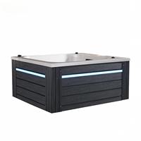 Baignoire en acrylique de grande taille avec massage intelligent et chauffage pour deux personnes, grande baignoire spa pour le style américain