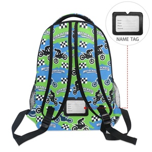 Low MOQ Motorcycle Design Durable Travel <b>College</b> Students <b>Backpack</b> Kids <b>Backpack</b> Custom Print School Bag for Teenagers Boys - Product Image 5