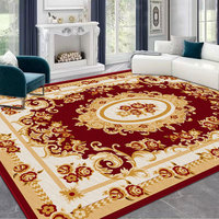 Tapis épais en velours de cristal fait main, style classique persan vintage européen, pour salon, canapé et table basse
