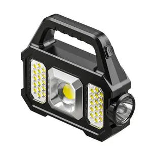 Hot Sale USB Wiederauf ladbare Solar Camping Lampe Laterne Zelt Not licht COB LED Multifunktion ale Solar Camping Licht