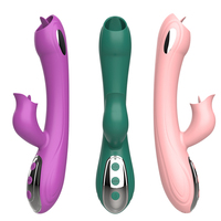 3-in-1 Wiederaufladbarer Rabbit-Vibrator Wasserdichter Silikon-Klitoris-Sauger G-Punkt-Stimulator Tragbares Erwachsenen-Sexspielzeug für Frauen