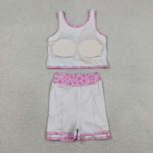 ชุดเสื้อผ้าเด็กผู้หญิงสไตล์ลำลอง GBO0490 ไม่มีขั้นต่ำในการสั่งซื้อ เสื้อแขนสั้นกางเกงขาสั้นสำหรับเด็กเล็ก ขายส่ง - Product Image 4