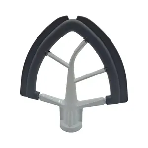 <span class=keywords><strong>Batidor</strong></span> <span class=keywords><strong>plano</strong></span> para batidora de pie <span class=keywords><strong>KitchenAid</strong></span> Tilt-Head, <span class=keywords><strong>batidor</strong></span> <span class=keywords><strong>plano</strong></span> de 4,5-5 cuartos de galón con bordes de silicona Doble - Product Image 1