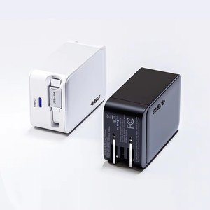 伸缩式壁式充电器，带伸缩式C型电缆的45W PD快速USB C充电器块，便携式充电器快速充电适配器 - Product Image 5