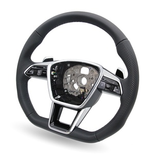 Volant en cuir OEM adaptable pour <span class=keywords><strong>Audi</strong></span> A1 A5 A6 8Y SQ7 8S TTRS R8 B9 RS3 <span class=keywords><strong>Q3</strong></span> Q5 C8 - Product Image 3