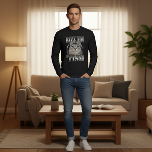 Camiseta de manga larga Rizz Em With The Tism Meme Autistic Silly Cat - Product Image 3