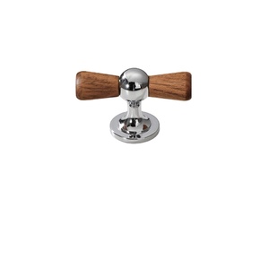 Walnut Wood Brass Pull Handle Antique Style for <b>Copper</b>-Colored Cabinet <b>Doors</b> Drawers for Hotels Kitchen Use Durable Wardrobes - Product Image 1