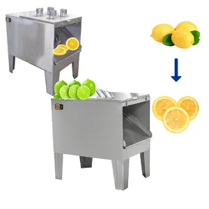 Otomatik çok amaçlı meyve sebze Mango dilimleri kesme muz cassava muz cips dilimleme limon dilimleme makinesi