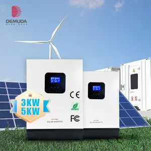 DEMUDA 3000W 24V Onda Senoidal Pura 3Kw 5KW 3000w 5000w 48V Inversor Solar MPPT Tudo Em Um Inversor De Energia Solar Híbrido Wifi Grid