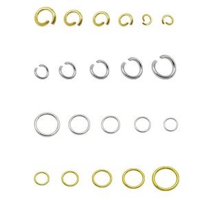 Anneaux ouverts et fermés en acier inoxydable pour la fabrication de bijoux, porte-clés, maillons de connexion 3mm 4mm 5mm 6mm 8mm 10mm - Product Image 4
