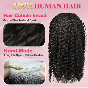 <span class=keywords><strong>Parrucca</strong></span> HD in pizzo con <span class=keywords><strong>capelli</strong></span> vietnamiti ricci profondi, 100% <span class=keywords><strong>capelli</strong></span> umani vergini non trattati, lunghi, senza colla, con baby hair, per donne nere, trasparente - Product Image 4