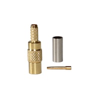 Connecteur coaxial plaqué or MCX-C-K1.5, connecteur femelle MCX pour RG316 RG174