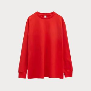 Men's 250gsm 100% Cotton Long Sleeve T-<b>Shirt</b> Oversize Hooded with Custom Logo Printing Winter Loose Fit Knitted Fabric - Product Image 4