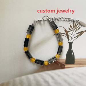 Customizable Jewelry Personalized Birthstone Beaded <strong>Necklace</strong> Bracelet Wholesale Supplier Custom Gemstone Jewelry - Product Image 2
