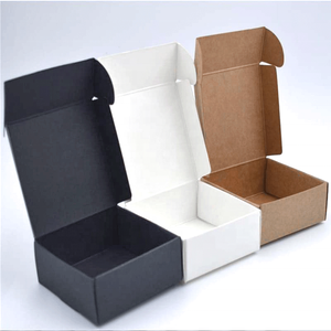 Confezione Personalizzata per Prodotti, Piccola Scatola Bianca, Scatola in Carta Bianca Semplice, Scatola in Cartone Nero - Product Image 1
