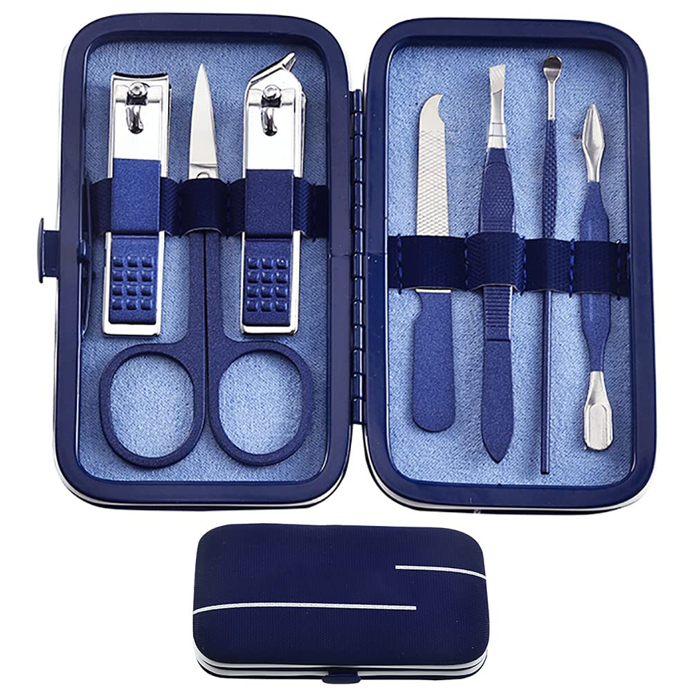 Personal Care 7 in 1 Manicure Pedicure Set Nail Clipper Grooming Kit Luxury Business Gift for Men Husband Boyfriend Colleague