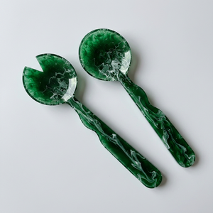 Resin <b>Salad</b> <b>Tools</b> Server Set Large <b>Salad</b> Spoon Fork Dishwasher/Microwave/Oven Safe Custom Color Options Artizon Studio Stocked - Product Image 1