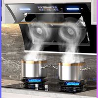Hotte de cuisine 900 mm à 2-4 vitesses, aspiration super puissante, auto-nettoyante, cheminée intelligente, extracteur de fumée