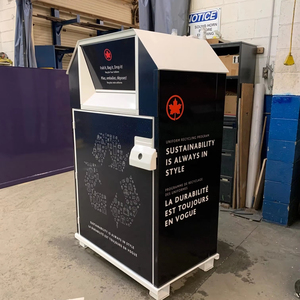 Thùng Quyên góp quần áo màu tùy chỉnh với kết thúc phù hợp với Pantone và đồ họa đầy đủ cho các thương hiệu - Product Image 3