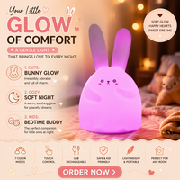 Lampe LED Lapin Tactile Rechargeable USB de Haute Qualité, Lampe de Table Tactile, Veilleuse Mignonne pour Enfants, Lampe de Chevet pour Enfants