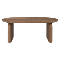 Table à manger extensible en placage de bois personnalisé, style nordique, grain de bois naturel, mobilier de salle à manger peu encombrant, marque blanche OEM