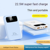 Banque d'alimentation portable best-seller OEM/ODM 20000 mAh PD 22,5 W à charge rapide, double sortie USB Type-C, affichage numérique, chargeur portable