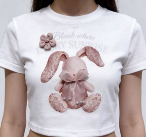 อุปกรณ์เสริมเสื้อผ้าพิมพ์ลายกระต่ายและแก้ไขด้วยความร้อน - Product Image 6