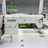 Machine à coudre industrielle à grande vitesse à aiguille simple DOSO DS-8700 avec table et moteur servo