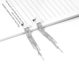 Bijoux de luxe pour femmes, boucles d'oreilles créoles en acier inoxydable plaqué or pour cadeaux de Noël - Product Image 6