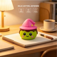 Jouet Squishy en TPR en forme de petite sorcière de Noël avec pudding, mignon, anti-stress, décoration de bureau, vente en gros, boîte surprise