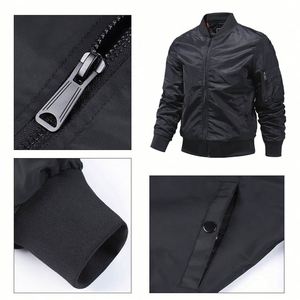 Vestes coupe-vent pour hommes, taille plus, imperméables, printemps-automne, personnalisables avec votre propre logo, pour l'extérieur - Product Image 4