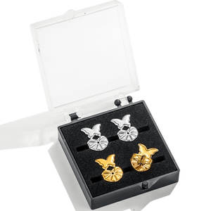 R.GEM. Acero inoxidable Cómodo 2 pares Elevadores <span class=keywords><strong>de</strong></span> aretes Pendiente mágico Volver para DroopyPendientes pesados - Product Image 4