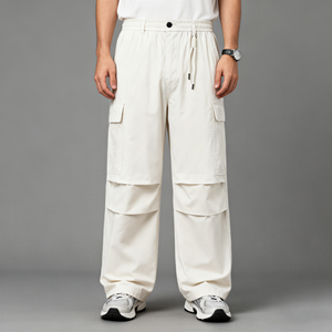 TKAN346 Custom Fashion <b>Vintage</b> Cargo Pants <b>Trousers</b> High Quality 100% Cotton Multi-pocket Baggy Casual Mens Cargo Pants - Product Image 1