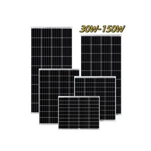 Venta caliente personalizada 12V 24V 36V PV mono mini 50 W 50 vatios 100 W 100 vatios 150 W 150 vatios 200W panel solar