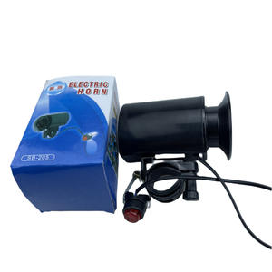 Klaxon électrique Qt 205 noir, son puissant, sonnette de vélo, alimenté par batterie, en plastique - Product Image 3