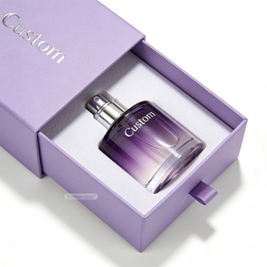 Vente directe d'usine, coffret cadeau personnalisé pour <span class=keywords><strong>parfum</strong></span>, boîte de conditionnement en carton rigide avec tiroir et ruban - Product Image 3