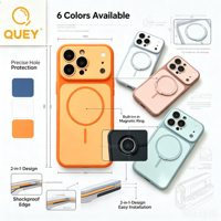 Funda Híbrida Rígida y Suave de Lujo al por Mayor, Doble Color, Magnética 2 en 1, TPU+PC, Antigolpes, Impermeable, Antihuellas, para iPhone 17 Pro Max