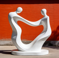 Moderne Abstrakte Menschliche Figur Harz-Skulptur mit Anpassungsoptionen für Kommerzielle Ausstellung und Kunstinstallation