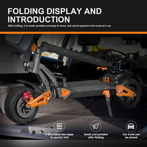 Scooter Eléctrico de 3000W con Doble Motor, Suspensión Delantera y <span class=keywords><strong>Trasera</strong></span> de Doble Resorte, Neumáticos Anchos, Scooter Todoterreno para Aventuras al Aire Libre - Product Image 3