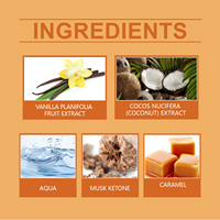 Brume corporelle EELHOE Caramel Vanille, parfum léger, naturel, frais, élégant, idéal pour une fragrance quotidienne.