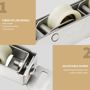 Ruedas de aluminio de alta calidad para ventanas, guías para <span class=keywords><strong>puerta</strong></span> <span class=keywords><strong>corredera</strong></span>, rodamiento de rodillos, <span class=keywords><strong>polea</strong></span> de puente rota para ventanas de aluminio UPVC - Product Image 6