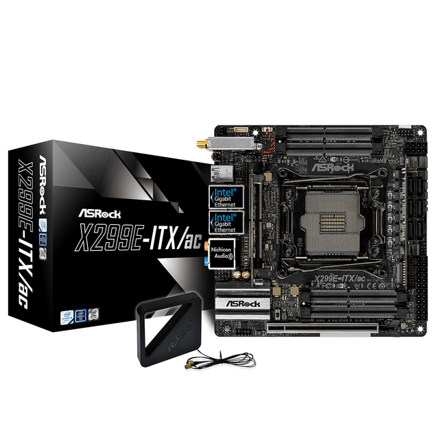 X299E-ITX/ac Intel Core X-Series Processor Socket LGA2066 79xx 78xx Series DDR4 4000+(OC) MINI-ITX Motherboard for Asrock