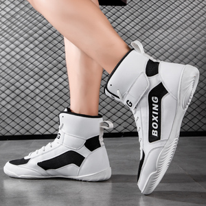 Chaussures de boxe et de lutte professionnelles de qualité supérieure, respirantes, avec empeigne en maille et semelle extérieure en caoutchouc, idéales pour l'été – Vente en gros - Product Image 2