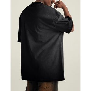 Camiseta Unisex de algodón de peso pesado 2025 para hombre, Camisetas Básicas de manga corta Vintage de gran tamaño, Camisetas Básicas de peso de tela de 230G - Product Image 4