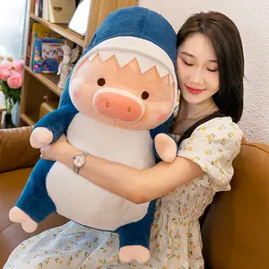 Aifei đồ chơi dễ thương Lulu lợn búp bê sang trọng Đồ chơi khủng long cá mập ngủ trang trí nhà hoạt động Quà Tặng