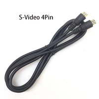 1,5M 4-Pin S-Video Kabel Stecker auf Stecker Mini-DIN Verlängerungskabel Vergoldeter Anschluss für Heimkino DVD-Player