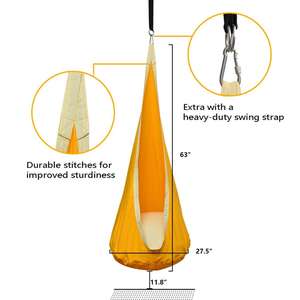 Godsword <span class=keywords><strong>Indoor</strong></span> Schommel Hangmat Hangende Stoel Outdoor Kids Opknoping Pod Schommel Stoel Hangmat 100% Katoenen Hangmat Kinderstoel - Product Image 3